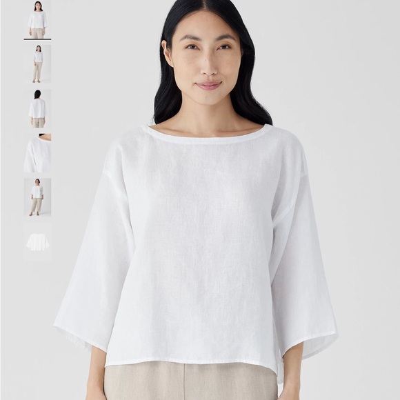 Eileen Fisher organic linen box top 🤍 - Picture 4 of 5